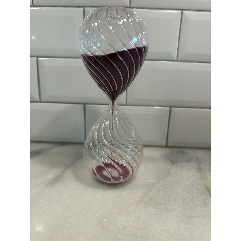 5 Minutes Flowing Sand Hourglass Stress-Relief Glass Ornament Decor And Gift